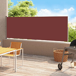 vidaXL Auvent latéral rétractable de patio 200x500 cm Marron