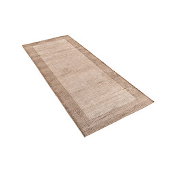 Vidal Tapis de couloir en laine 201x81 brun Darya