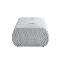 Lisa Design Onyx - pouf d'appoint - en tissu mailles 3D