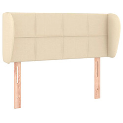 Maison Chic Tête de lit moderne avec oreilles pour chambre - Décoration de lit Crème 83x23x78/88 cm Tissu -MN63409