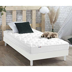 Idliterie Ensemble Matelas accueil mémoire de forme AZUR Sommier en Kit