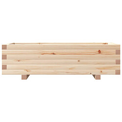 Acheter vidaXL Jardinière 90x40x26,5 cm bois de pin massif