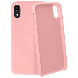 Avizar Coque iPhone XR Silicone Semi-rigide Mat Finition Soft Touch rose