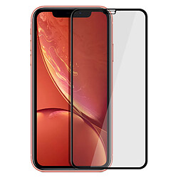 Avizar Film Apple iPhone XR Protection Verre trempé 9H Bords Biseautés 11D noir