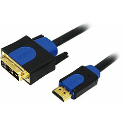 LogiLink CHB3110 Câble HDMI V1.4 avec Ethernet vers DVI Mâle/Mâle 10 m + Colour box avec Logo Noir