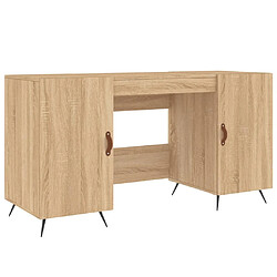 Maison Chic Bureau,Table de travail,bureau de travail pour chambre chêne sonoma 140x50x75 cm bois d'ingénierie -GKD55099