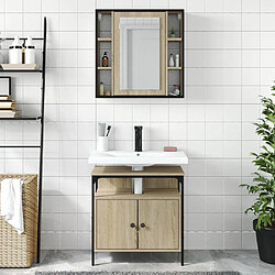 Avis Maison Chic Armoire de Bain | Ensemble de 2 meubles salle de bain chêne sonoma -GKD30932