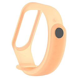 Avis Wewoo Bracelet pour montre connectée Bande de en silicone translucide coloré Xiaomi Mi Band 3 & 4 Orange