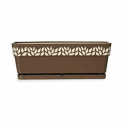 Avis Jardinière auto-arrosante Stefanplast Cloe Marron Plastique 49,5 x 17 x 19 cm (12 Unités)