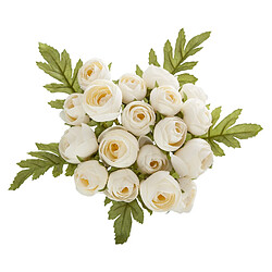 Atmosphera, Createur D'Interieur Bouquet artificiel de 18 Camélia - H. 30 cm - Blanc