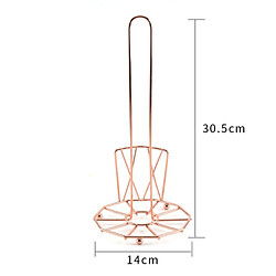 Universal Porte-serviettes en papier en acier inoxydable Porte-serviettes en papier à rouleau Porte-serviettes en papier à base de stabilisation Porte-serviettes en papier de cuisine | Porte-papiers (or)