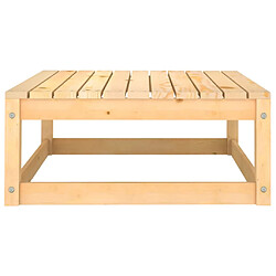 vidaXL Repose-pied de jardin 70x70x30 cm bois de pin solide