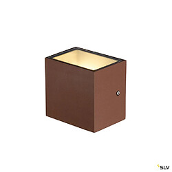 Avis Applique extérieure SLV SITRA CUBE, rouille avec LED intégrée, 10W, 3000K, IP44