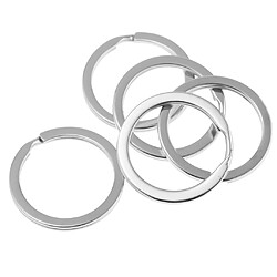 100pcs 28mm Vintage Flat Split Porte-clés Keychain pour accessoires de bricolage argent pas cher