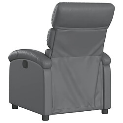 Acheter vidaXL Fauteuil inclinable électrique Gris Similicuir