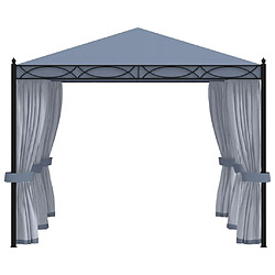 Avis Maison Chic Tonnelle | Pergola avec moustiquaire 3x4 m Anthracite Acier -GKD64543