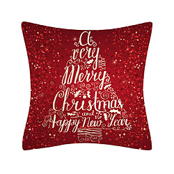 Acheter P67 4pcs 45 * 45cm Christmas Christmas De Noël Bénédiction Modèle Linge Taie d'oreiller Maison de Vacances Taie d'oreiller House Sofa Coussin Coussin Coussin