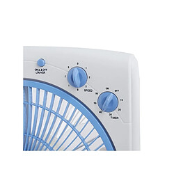 Acheter Ventilateur De Caisson Portable Léger Sonashi 12 Pouces, Avec Trois Réglages De Vitesse SBF-7031 Blanc / Bleu