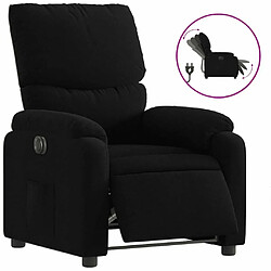 Maison Chic Fauteuil Relax pour salon, Fauteuil inclinable électrique Noir Tissu -GKD51889