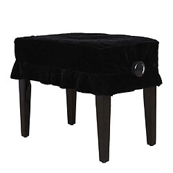 Avis pleuche piano tabouret unique housse de protection anti-poussière noir