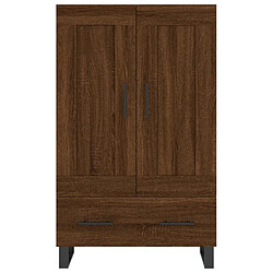 Acheter vidaXL Buffet haut chêne marron 69,5x31x115 cm bois d'ingénierie