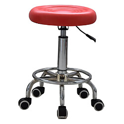 Salon De Coiffure Tabouret De Massage Chaise De Coiffure Pivotant Ascenseur Hydraulique Rouge