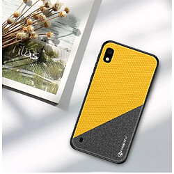 Etui en PU Honor Series jaune pour votre Samsung Galaxy A10