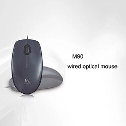 Souris optique filaire USB Logitech M90 1000 DPI Souris ergonomique de bureau -