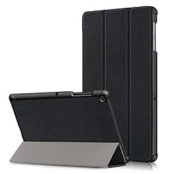 Etui en PU triple pli avec support noir pour votre Samsung Galaxy Tab S5e SM-T720/SM-T725