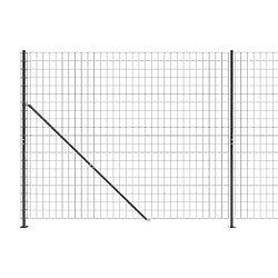 Avis vidaXL Clôture en treillis métallique avec bride anthracite 2x10 m