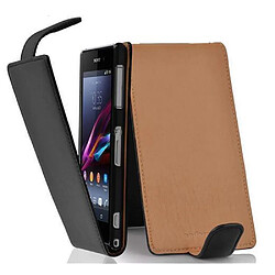 Cadorabo Coque Sony Xperia Z1 Etui en Noir