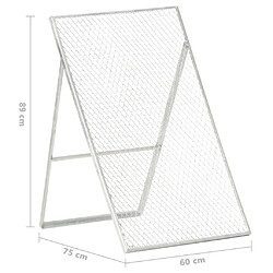 vidaXL Tamis de jardin Acier galvanisé pas cher