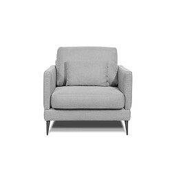 MAISON AUBERTIN Fauteuil Splendido Tissu Gris clair 1 Pl