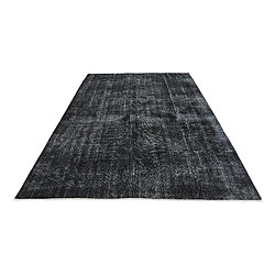 Avis Vidal Tapis de laine 300x201 noir Ultra Vintage