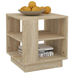 Avis vidaXL Table basse chêne sonoma 40x40x43 cm bois d'ingénierie