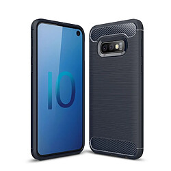 Wewoo étuis Coque Housse en TPU texturée et fibre de carbone pour Galaxy S10e