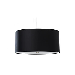 Luminaire Center Suspension Otto Verre,acier,tissu Noir 5 ampoules 115cm