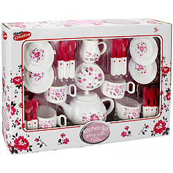 Mega créative - Coffret Dinette motif fleurs rose