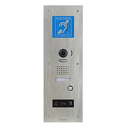 platine de rue - vidéo - encastrée - pour moniteur jp4med - en inox - aiphone jpdvflbm