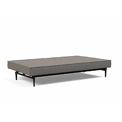 Acheter Inside 75 INNOVATION LIVING Canape SPLITBACK STYLETTO convertible lit 115*210 cm pieds chêne noir Tissu Mixed Dance Grey