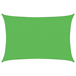 vidaXL Voile d'ombrage 160 g/m² Vert clair 3,5x4,5 m PEHD