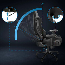 Avis Chaise de Gaming / Chaise de bureau GAMEBREAKER SX 04 Tissu / Similicuir Noir hjh OFFICE