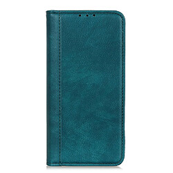 Etui en PU fente de litchi auto-absorbée vert pour votre Samsung Galaxy A41