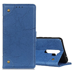 Wewoo Housse Coque Pour OPPO A9 2020 Étui en cuir avec supportporte-cartes et portefeuille bleu