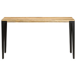 Maison Chic Table de salle à manger,Table à dîner 140x70x76 cm Bois de manguier massif -GKD93241