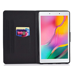 Etui en PU fermeture magnétique avec support et porte-cartes pour votre Samsung Galaxy Tab A 8.0 (2019) SM-T290 (Wi-Fi)/SM-T295 (LTE) - Chat et ours