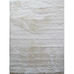 Thedecofactory SIBERIE - Tapis imitation fourrure extra-doux blanc 80x150