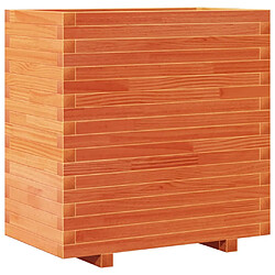 vidaXL Jardinière cire marron 70x40x72 cm bois de pin massif