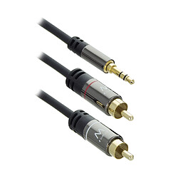 Ewent EW9237 câble audio 1,5 m 3,5mm 2 x RCA Noir