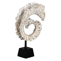 Avis BigBuy Home Figurine Décorative Blanc Noir Aluminium 33 x 11 x 51,5 cm